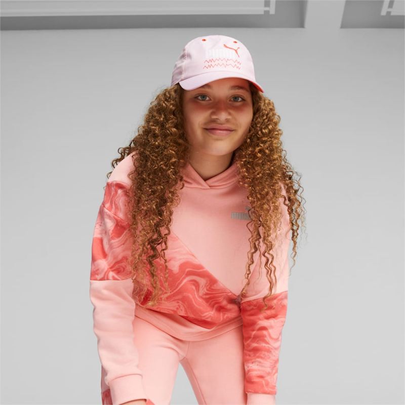 Puma | Girls Mixmatch Pinch Panel Big Kids Cap - Frosty Pink-AOP