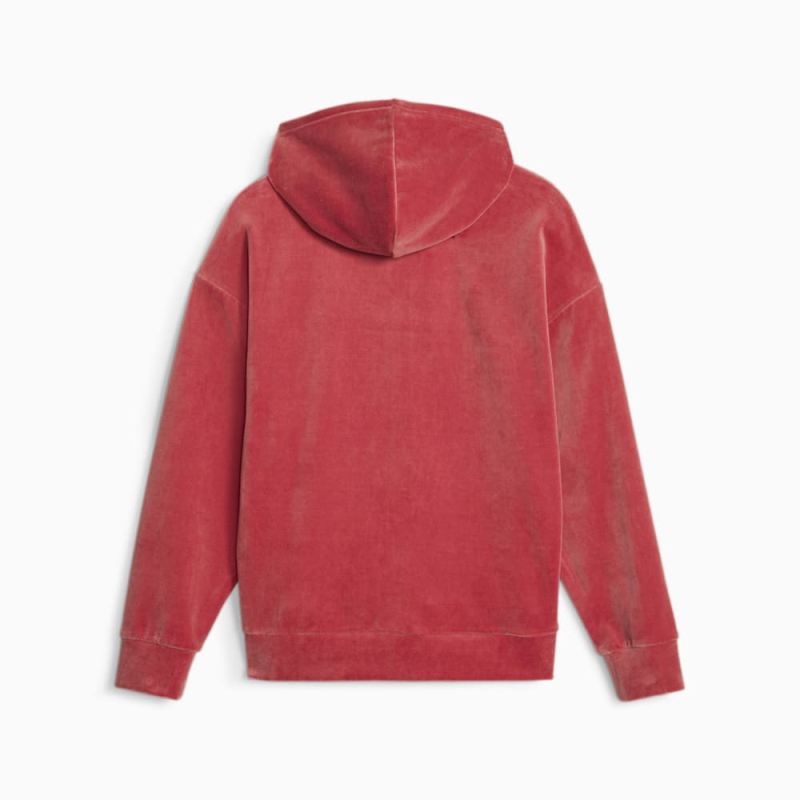 Puma | Women's Essentials Elevated Full Zip Hoodie - Astro Red