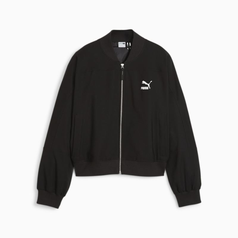 Puma | Women's Classics Shiny Bomber Jacket - Black