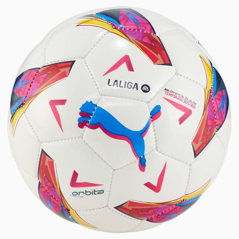 Puma | Boys Orbita LaLiga 1 MS Mini Soccer Ball - White-multi colour