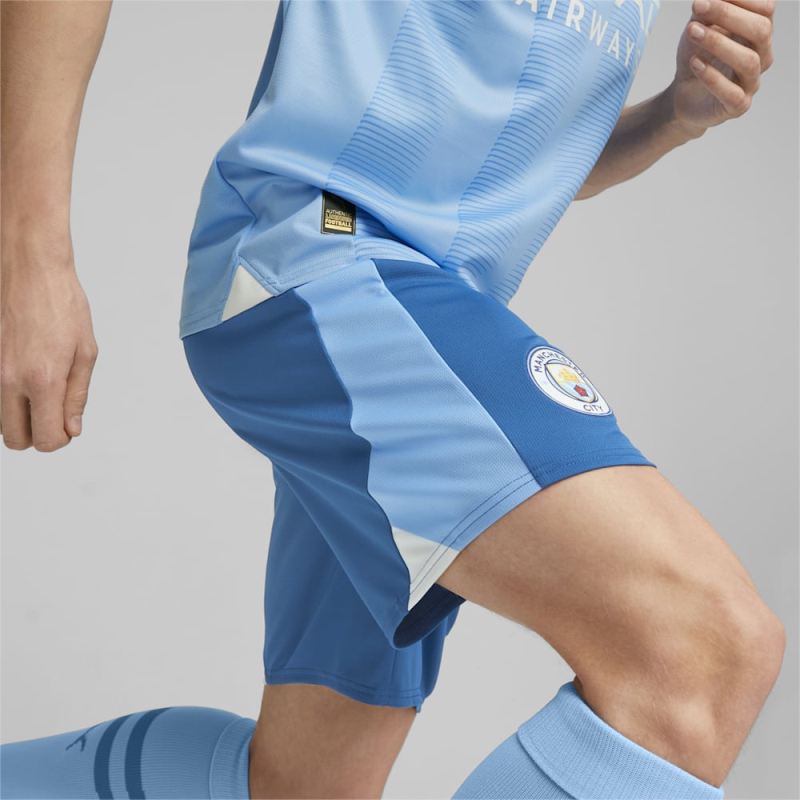 Puma | Men's Manchester City Soccer Shorts - Lake Blue-Team Light Blue