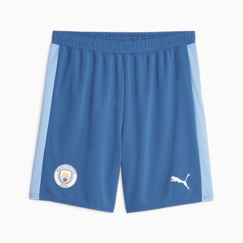 Puma | Men's Manchester City Soccer Shorts - Lake Blue-Team Light Blue