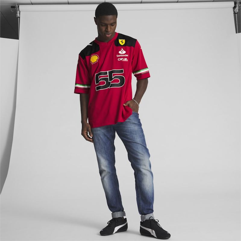 Puma | Men's Scuderia Ferrari Football Jersey - Rosso Corsa-CS