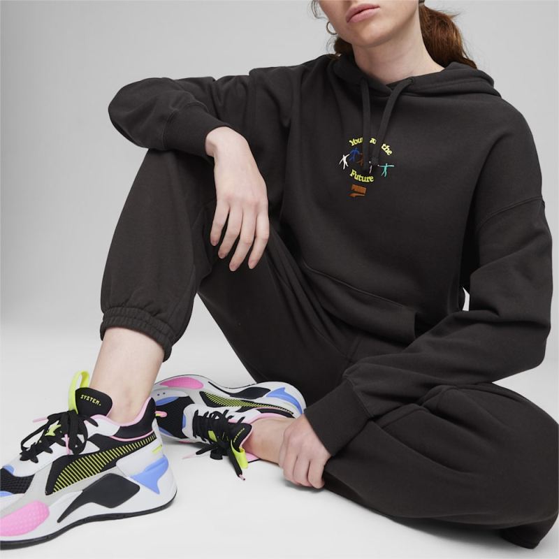 Puma | Women's DOWNTOWN Relaxed Sweatpants - Black