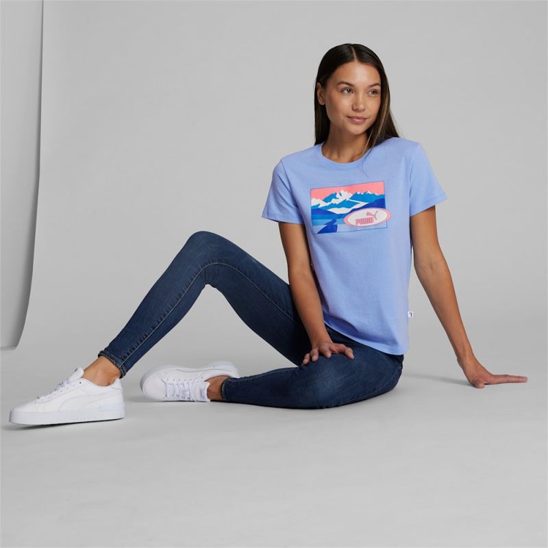 Puma | Women's Trail Remix Tee - Blissful Blue