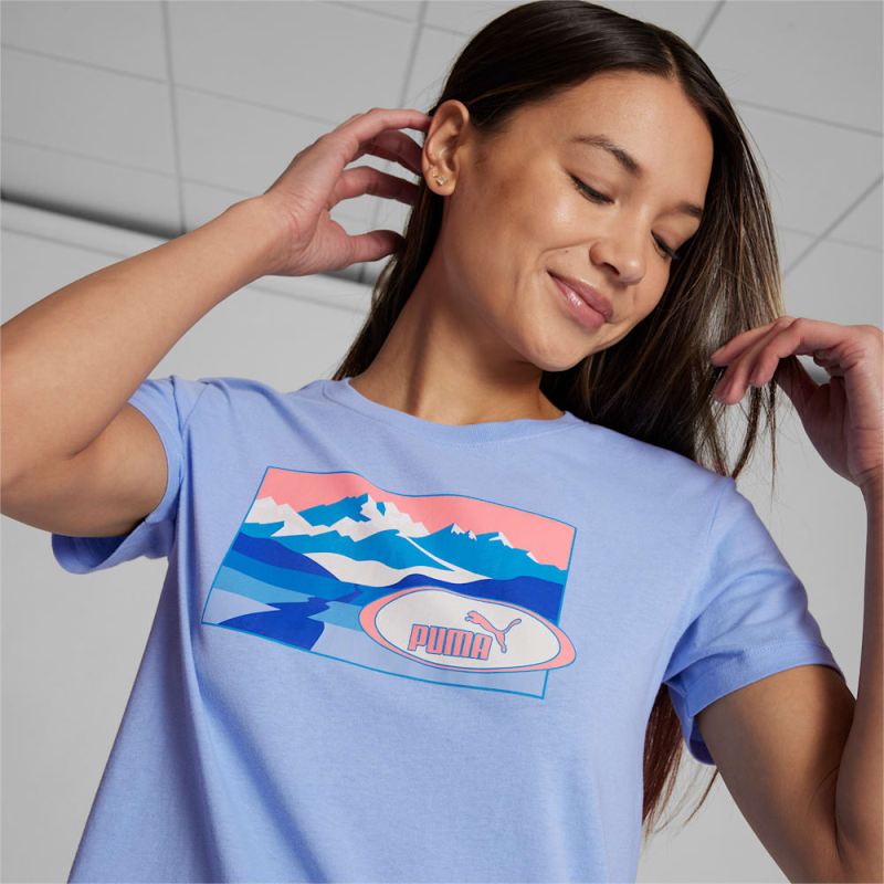 Puma | Women's Trail Remix Tee - Blissful Blue