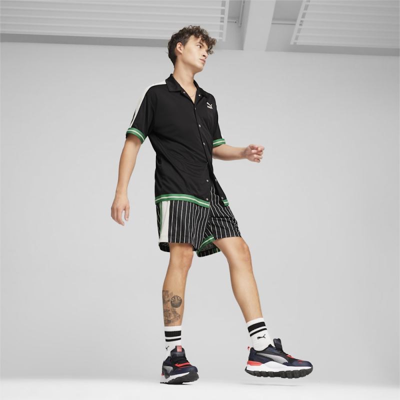 Puma | Men's For the Fanbase T7 Mesh Shorts - Black-AOP