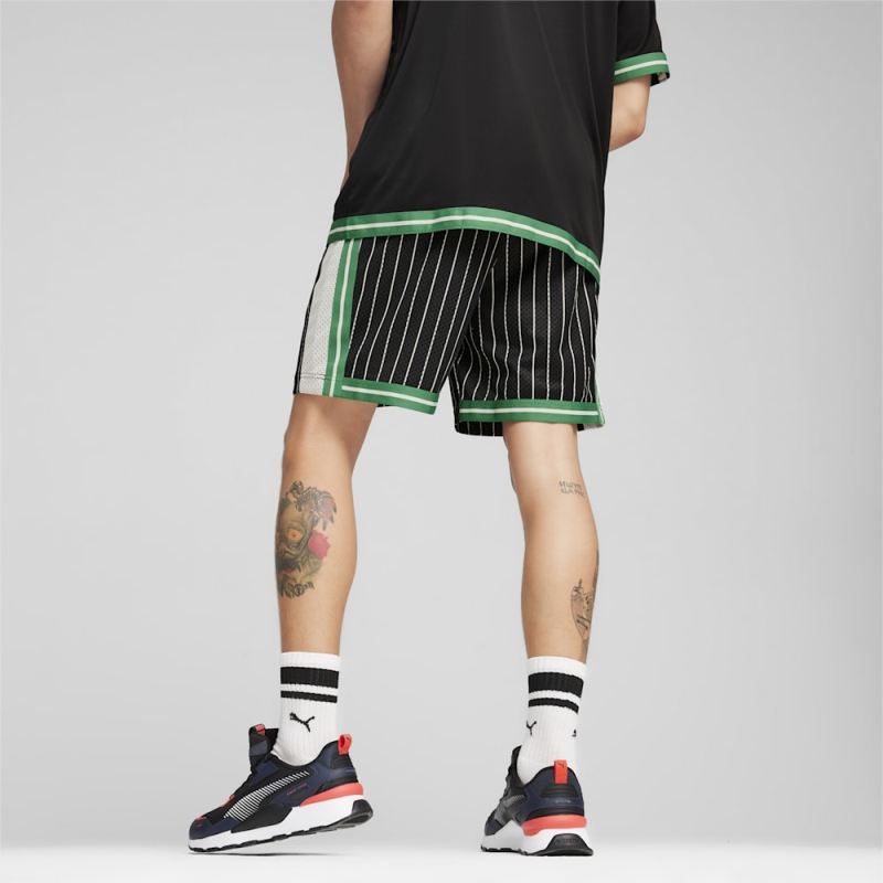 Puma | Men's For the Fanbase T7 Mesh Shorts - Black-AOP