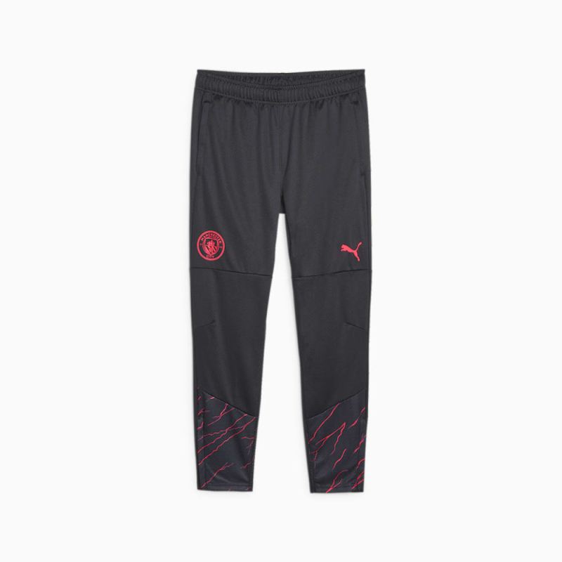 Puma | Men's Manchester City Soccer Training Sweatpants - Dark Navy-Sunset Glow