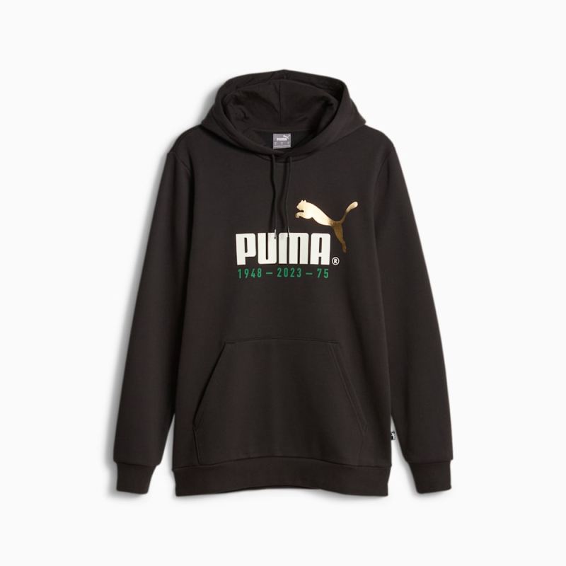 Puma | Men's No.1 Logo Puma | Men's 75th Year Anniversary Celebration Hoodie - Black