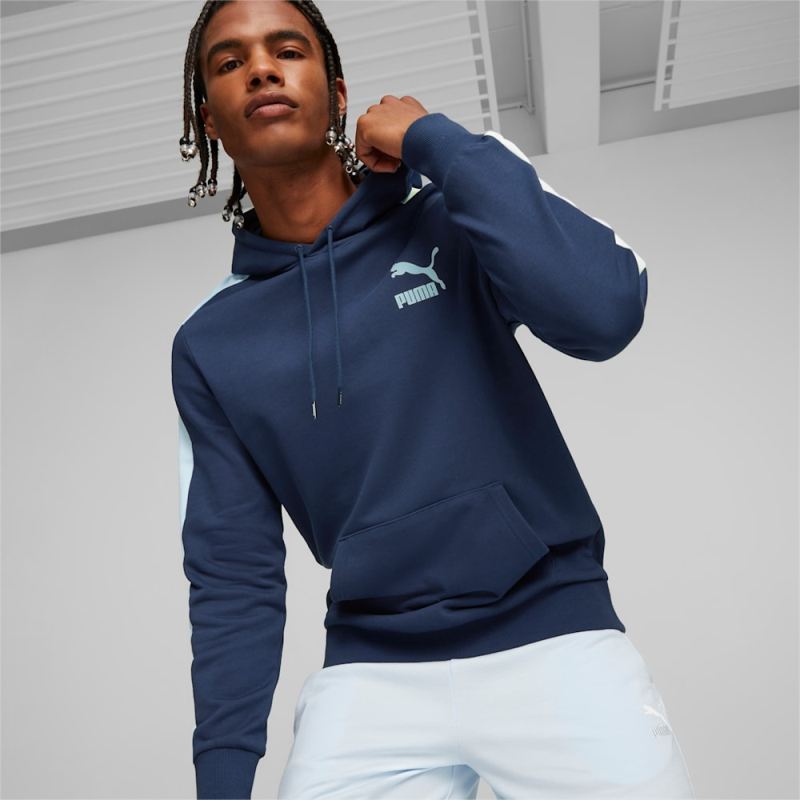 Puma | Men's T7 Iconic Hoodie - Persian Blue