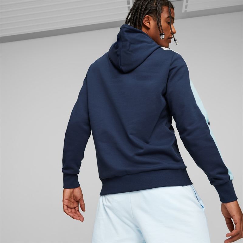 Puma | Men's T7 Iconic Hoodie - Persian Blue