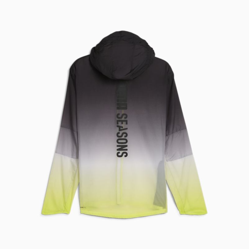 Puma | Men's SEASONS Ultra Trail Jacket - Lime Pow-fade print