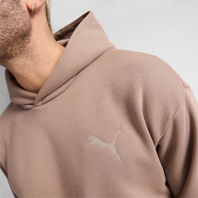 Puma | Men's Elevated Full Length Hoodie - Totally Taupe