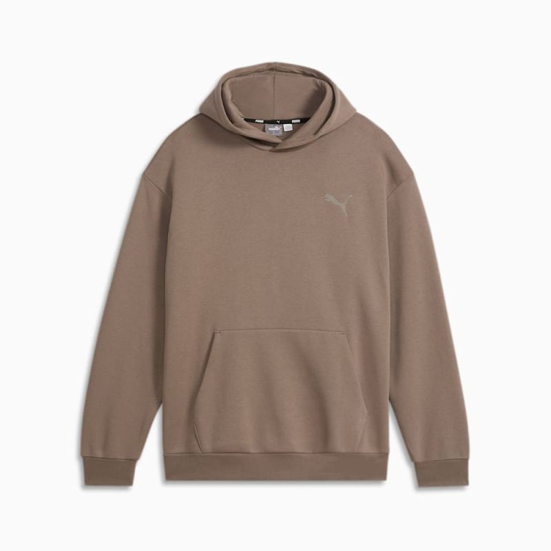 Puma | Men's Elevated Full Length Hoodie - Totally Taupe