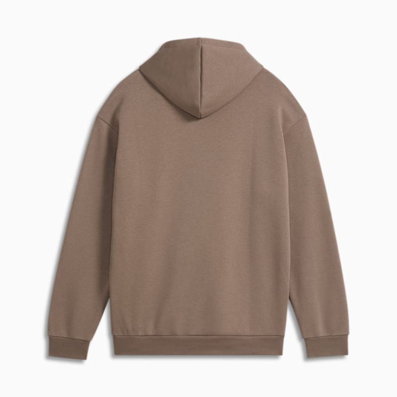 Puma | Men's Elevated Full Length Hoodie - Totally Taupe