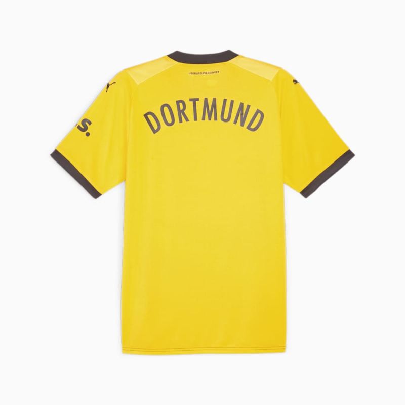 Puma | Men's Borussia Dortmund 23/24 Home Replica Jersey - Cyber Yellow-Black