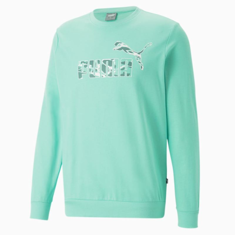 Puma | Men's Summer Splash Crew Neck Sweatshirt - Mint