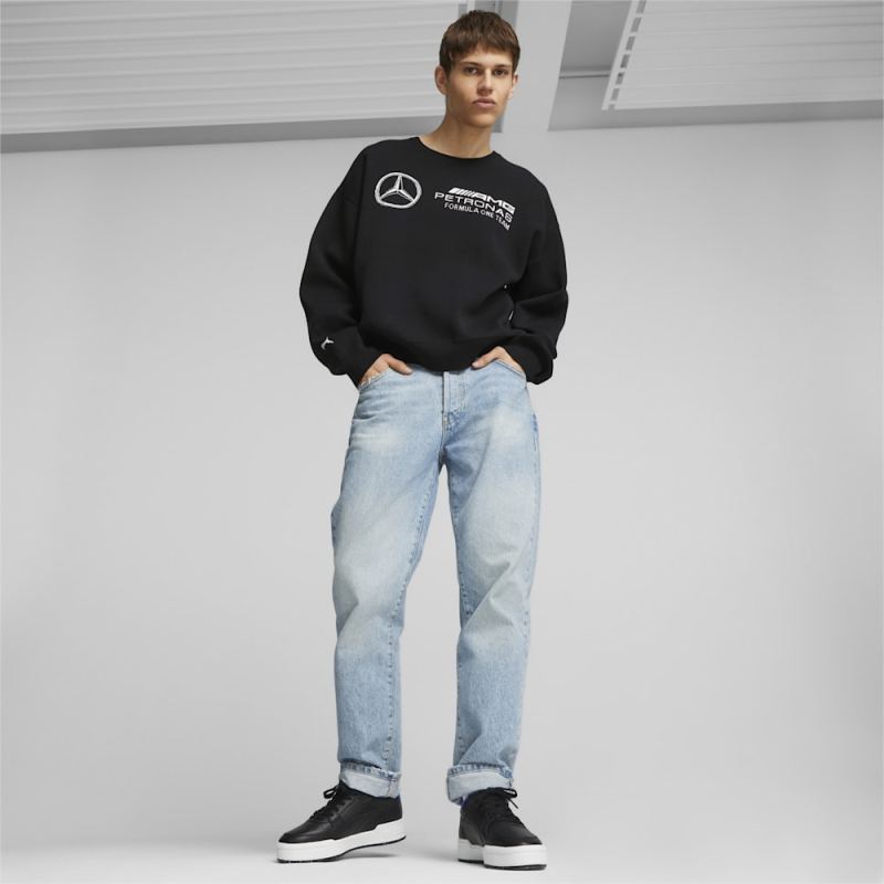 Puma | Men's Mercedes AMG-Petronas F1 Statement Knitted Motorsport Sweater - Black