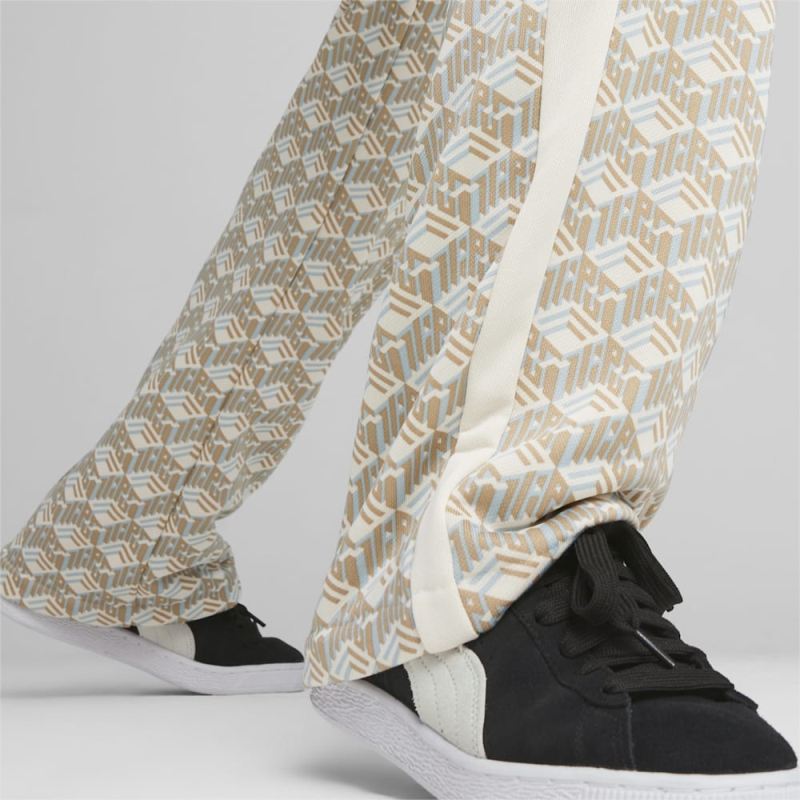 Puma | Women's T7 Straight Track Pants - Prairie Tan-AOP