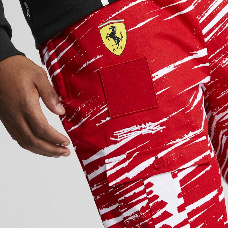 Puma | Men's SCUDERIA FERRARI x JOSHUA VIDES Race Pants - Rosso Corsa