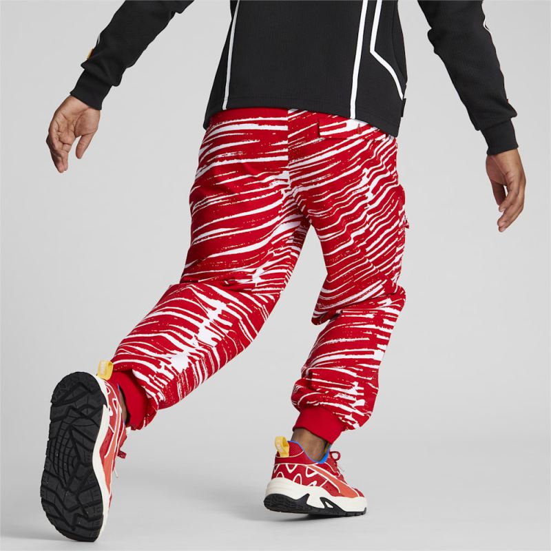 Puma | Men's SCUDERIA FERRARI x JOSHUA VIDES Race Pants - Rosso Corsa