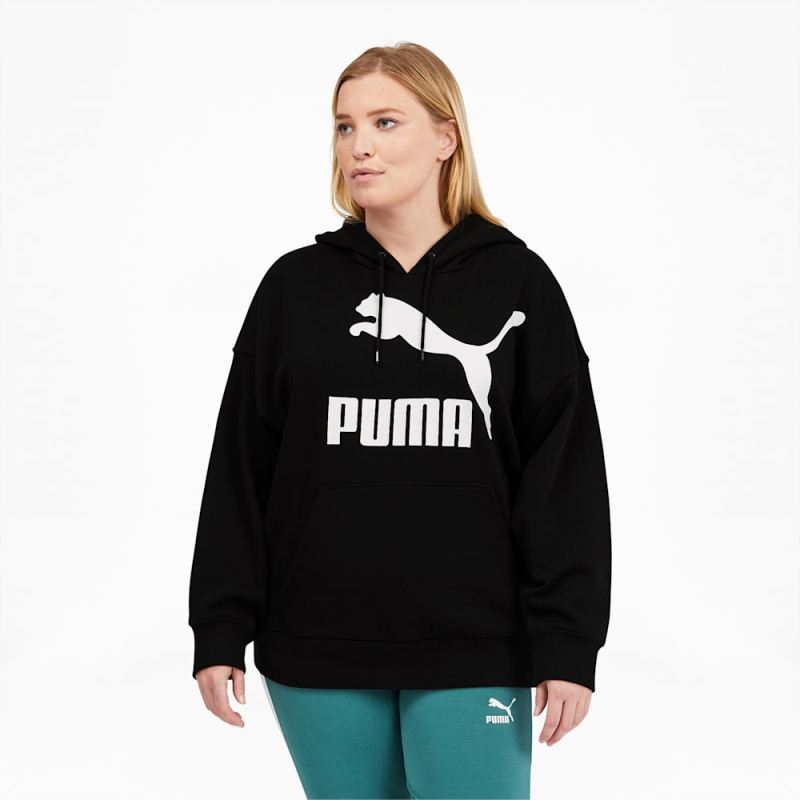 Puma | Women's Classics Logo Hoodie PL - Black