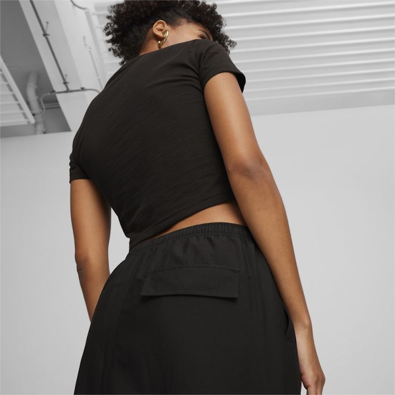 Puma | Women's DARE TO Midi Woven Skirt - Black