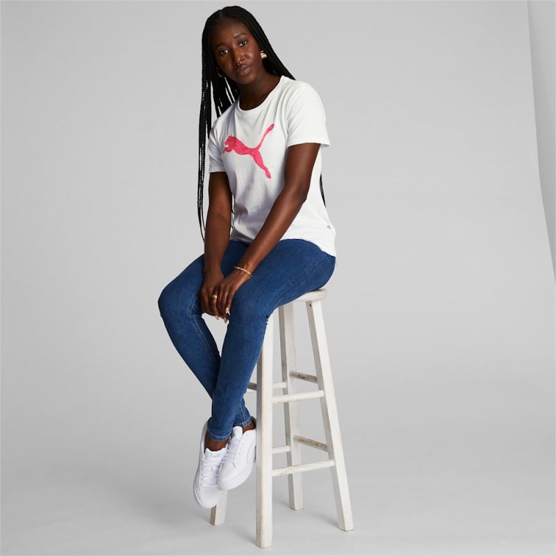 Puma | Women's Cat Fill Tee - White