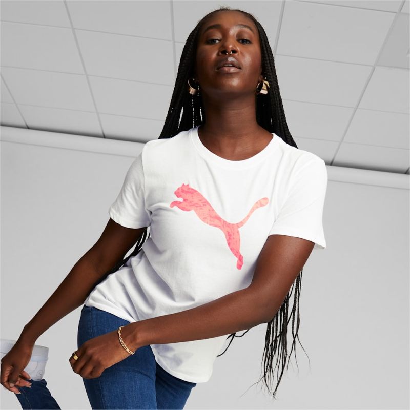 Puma | Women's Cat Fill Tee - White