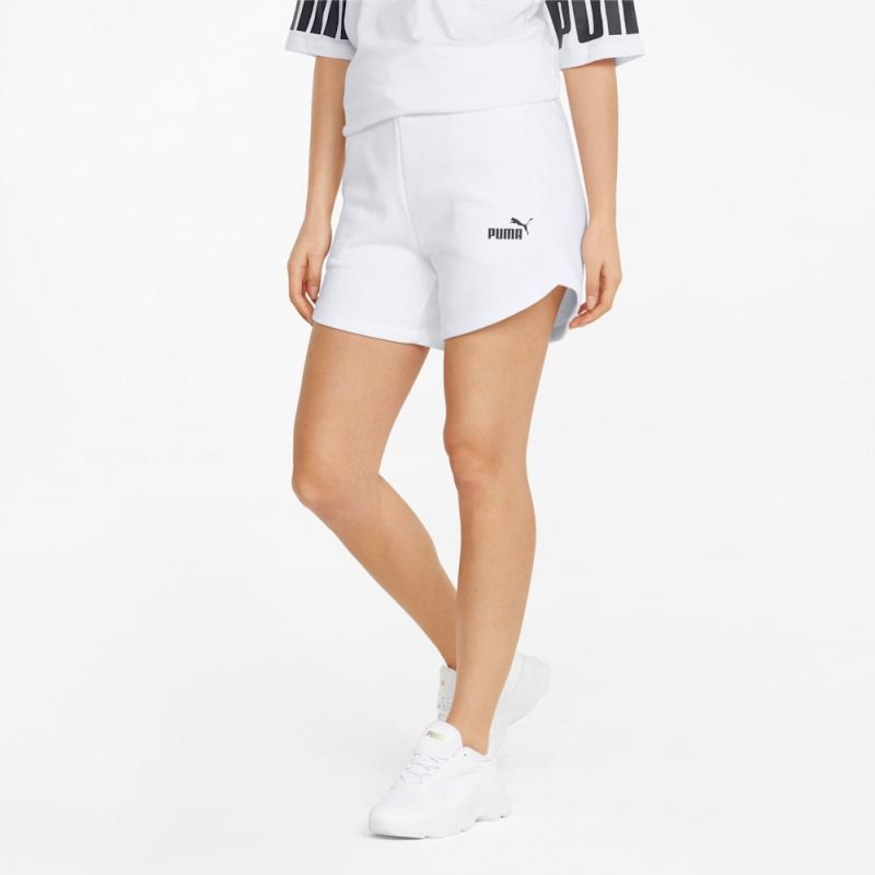 Puma | Women's Essentials High Waist Shorts - White