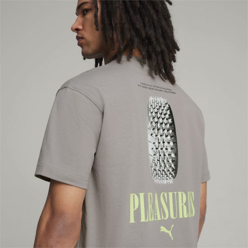 Puma | Men's x PLEASURES Graphic Tee - Stormy Slate