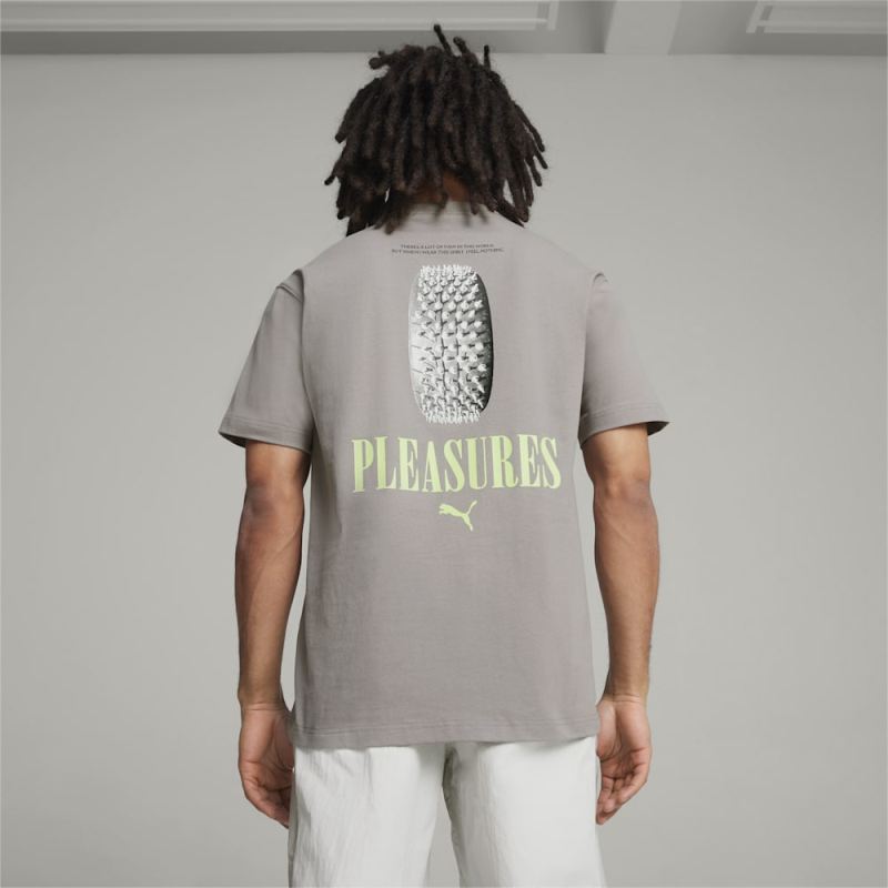 Puma | Men's x PLEASURES Graphic Tee - Stormy Slate