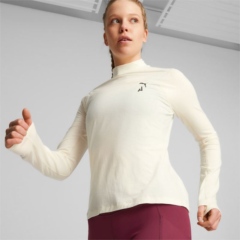 Puma | Women's SEASONS Long Sleeve Tee - Alpine Snow