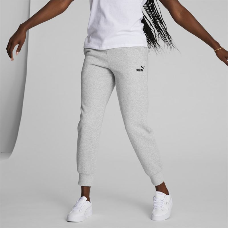 Puma | Women's Essentials Sweatpants - Light Gray Heather-Black