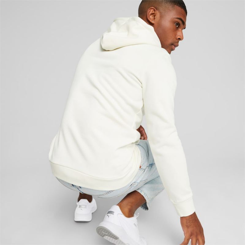 Puma | Men's ESS+ Multicolor Hoodie - Warm White