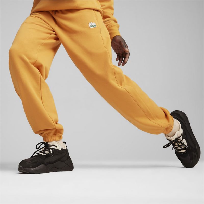 Puma | Men's For the Fanbase T7 Super Puma | Men's Sweatpants - Ginger Tea