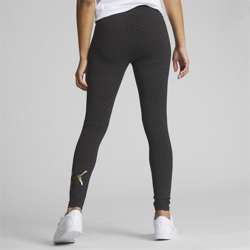 Puma | Women's ESS+ Logo Love Printed Leggings - Black