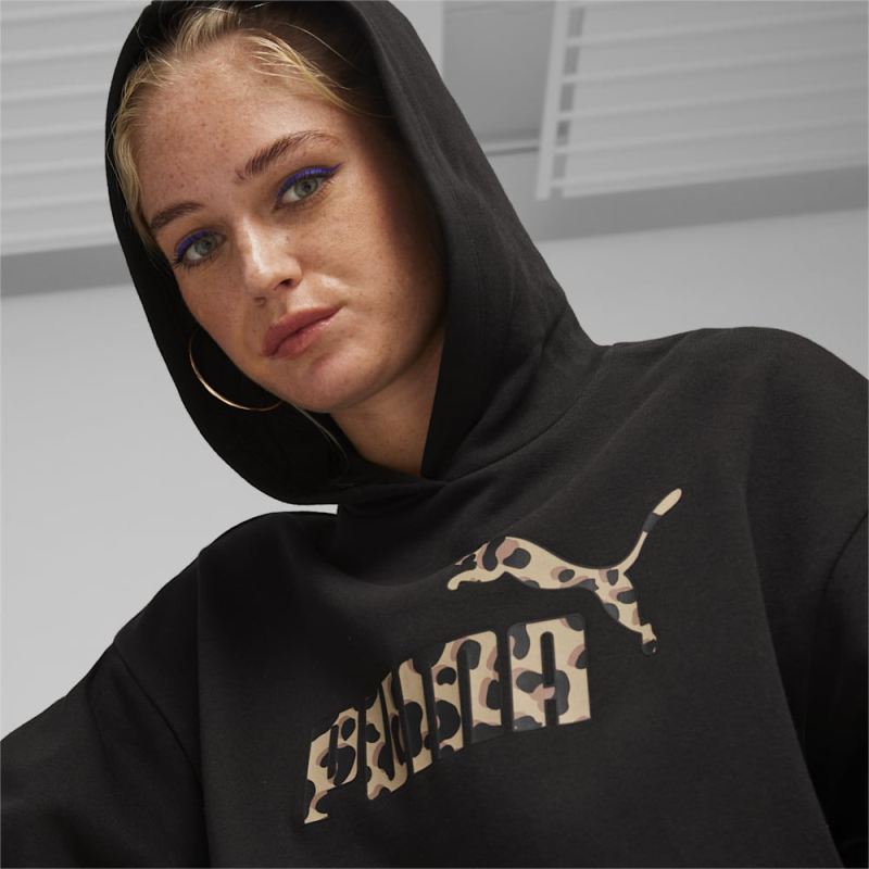 Puma | Women's ESS+ ANIMAL Hoodie - Black