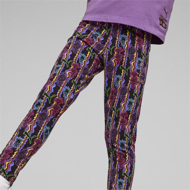 Puma | Girls Puma | Girls x TROLLS Little Kids Leggings - Black