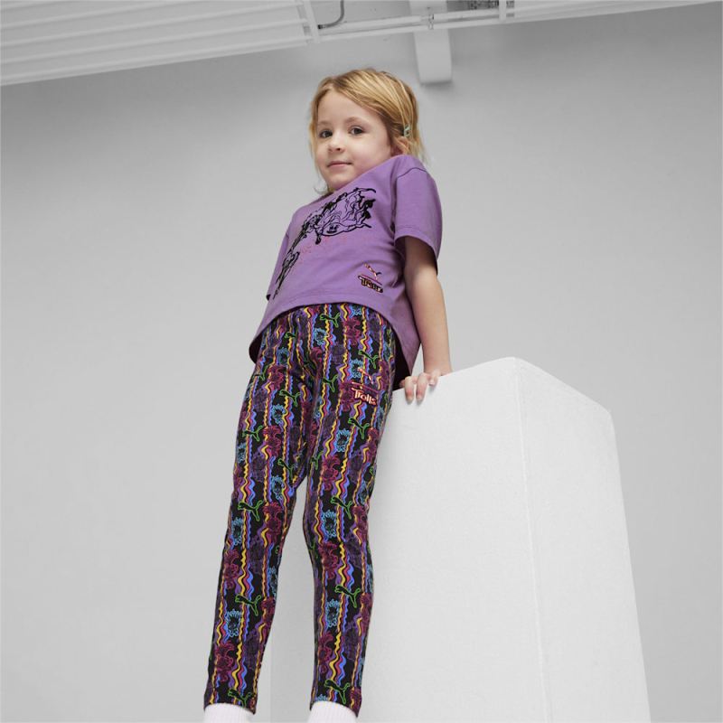 Puma | Girls Puma | Girls x TROLLS Little Kids Leggings - Black