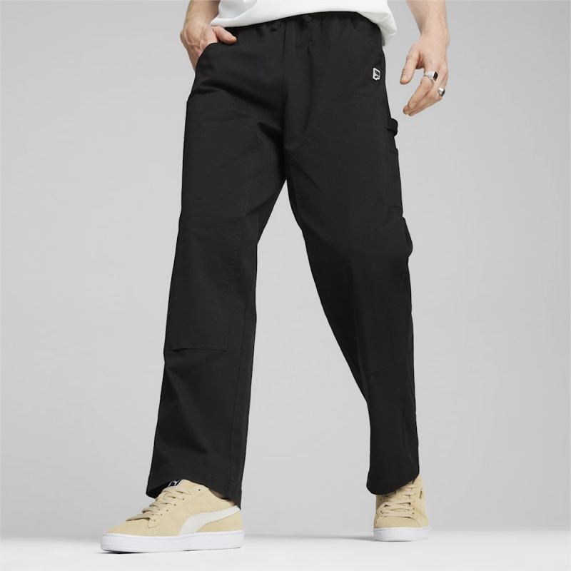 Puma | Men's DOWNTOWN Double Knee Pants - Black