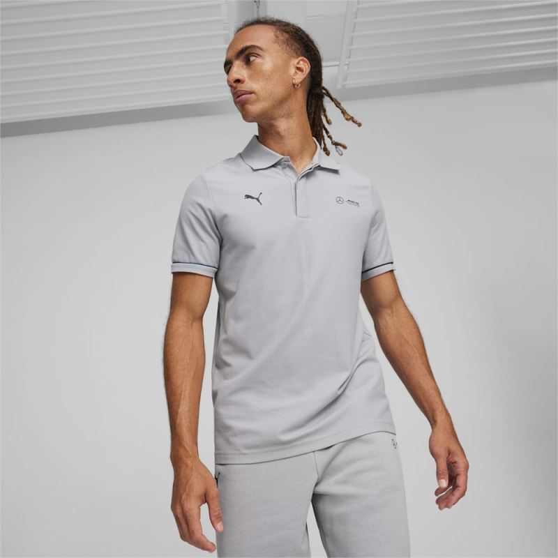 Puma | Men's Mercedes AMG-Petronas F1 Motorsport Polo - Team Silver