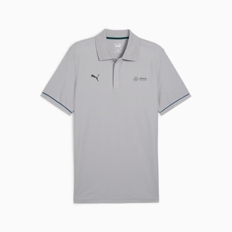 Puma | Men's Mercedes AMG-Petronas F1 Motorsport Polo - Team Silver