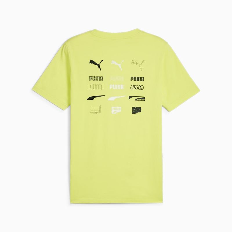 Puma | Men's BRAND LOVE Graphic Tee - Lime Sheen