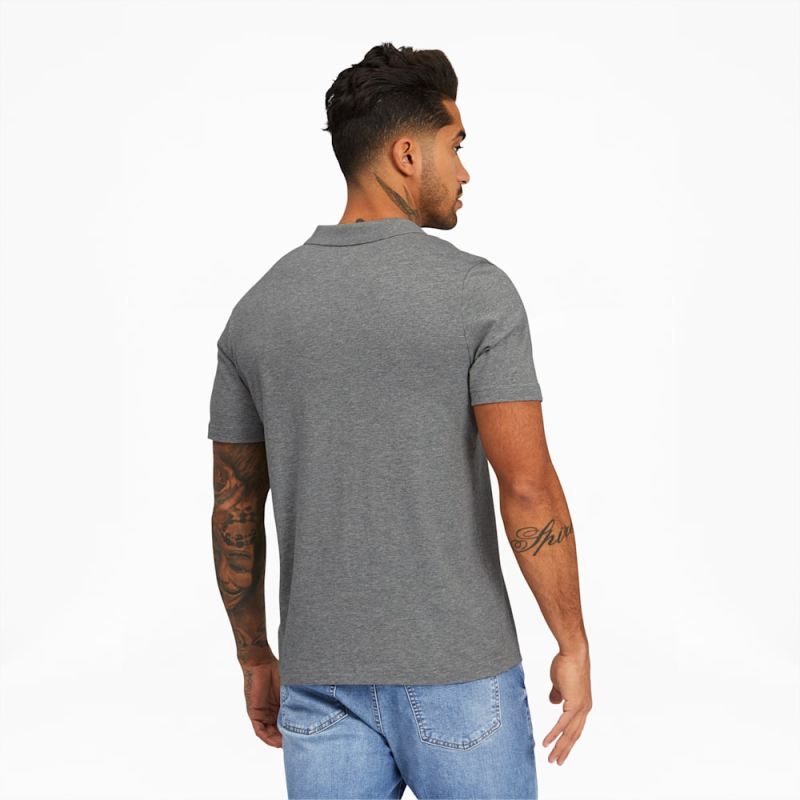 Puma | Men's Essentials Jersey Polo - Medium Gray Heather