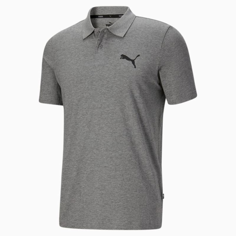 Puma | Men's Essentials Jersey Polo - Medium Gray Heather