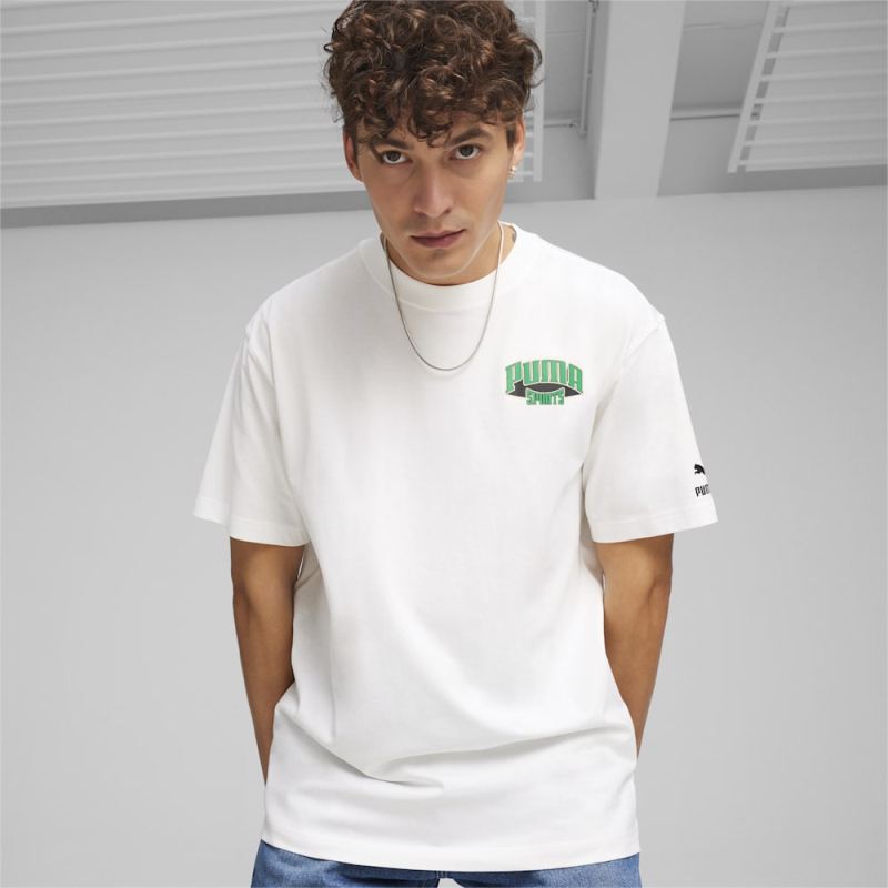 Puma | Men's For the Fanbase Puma | Men's TEAM Graphic Tee - White