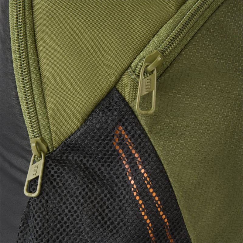 Puma | Women's Plus PRO Backpack - Olive Green-Rickie Orange