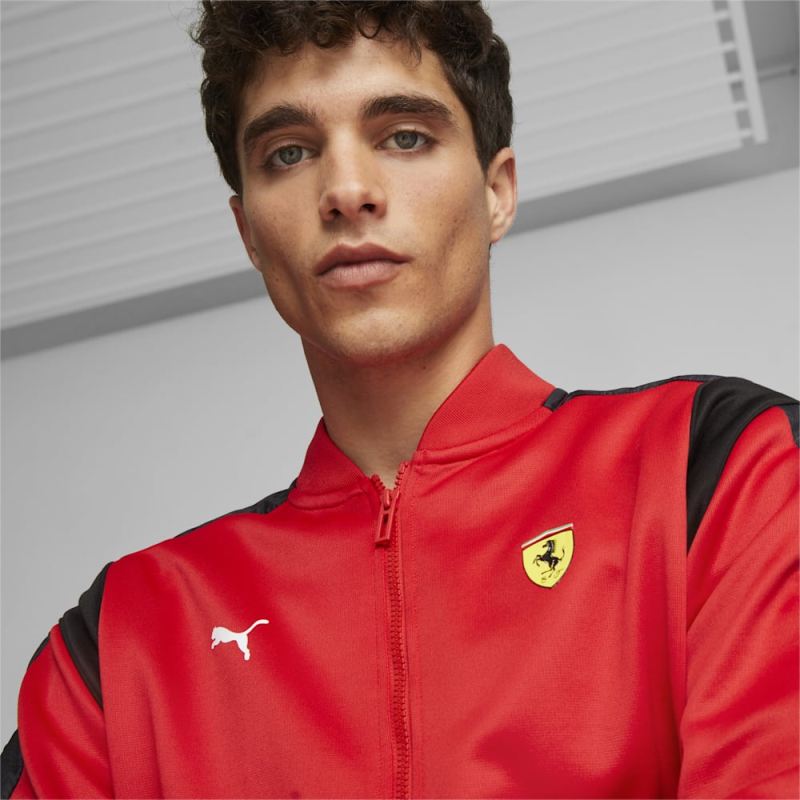 Puma | Men's Scuderia Ferrari Race MT7 Track Jacket - Rosso Corsa